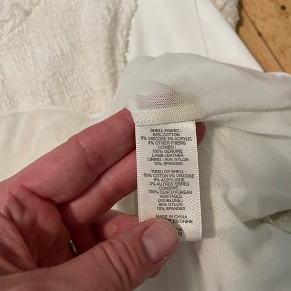 Rebecca Taylor Tweed & Lamb’s Leather Peplum Top - Picture 6 of 10